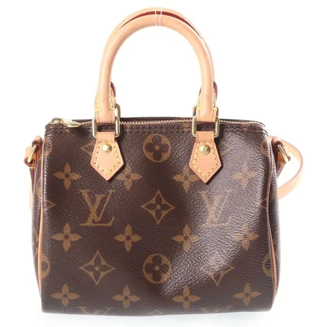 Louis Vuitton Nano Speedy Shoulder Bag 2-Way Back Leather Brown in Brown Leather from The Reluxe, photo 1 of 1
