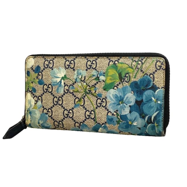 Gucci Wallet GG Blooms Blue Silver in Blue from The Reluxe, photo 1 of 1