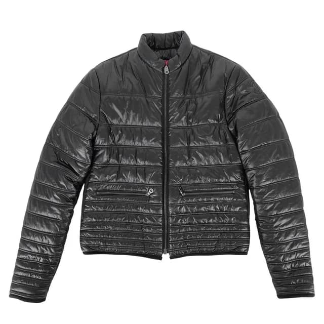 Chanel Jacket Reversible Down Color Quilted CC Logo 36 Black Pink Gunmetal in Black from The Reluxe, photo 1 of 1