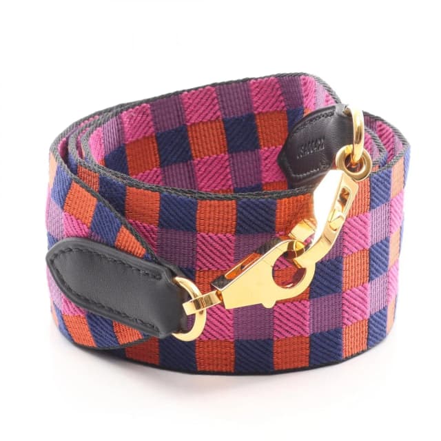 Hermès Shoulder Strap Bandouliere Sangle Maxi Quadrille Blue Sapphir Anemone in Blue Swift leather from The Reluxe, photo 1 of 1