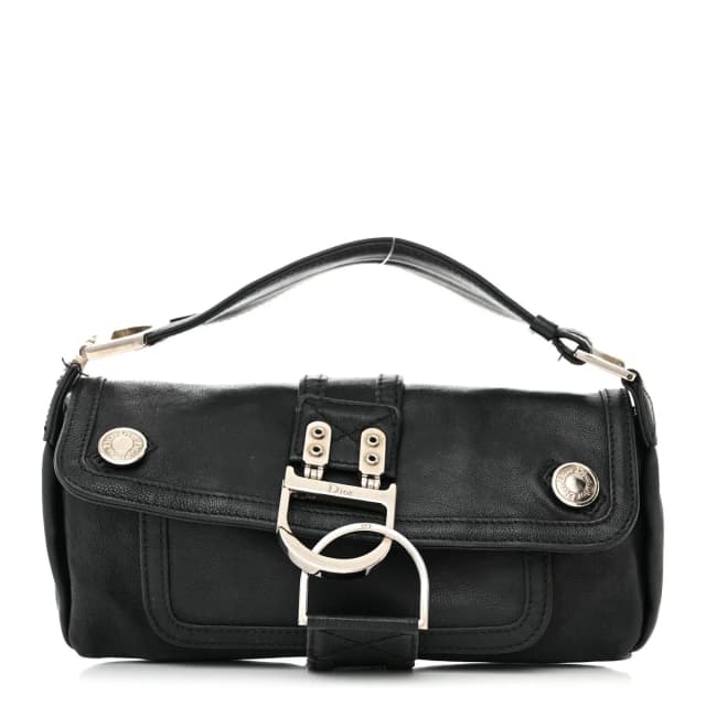 Dior Flight Mini Clutch Calfskin Leather Bag - Black in Black Calfskin from H&T, photo 1 of 1