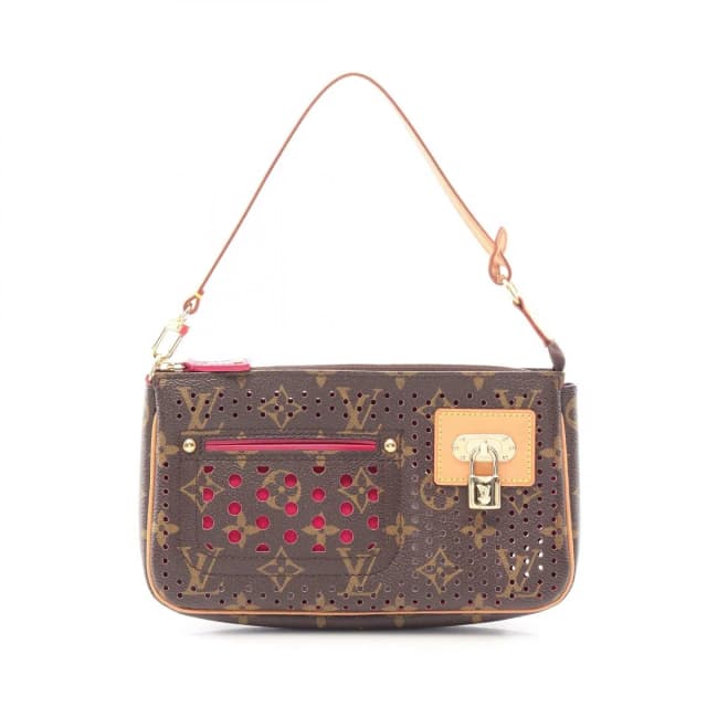Louis Vuitton Handbag Pochette Fuchsia Canvas Leather in Pink Canvas from The Reluxe, photo 1 of 1