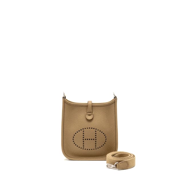 Hermès mini Evelyne clemence poussiere SHW stamp K in Clemence leather from EMIER, photo 1 of 1