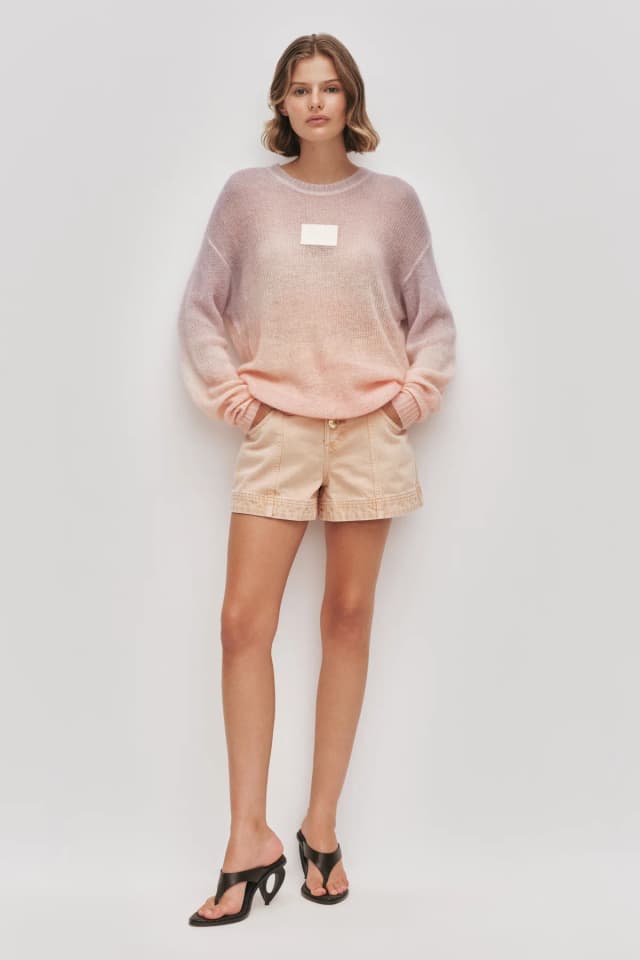 AJE Serena Ombre Knit Jumper in PINK BLUE OMBRE, image 1 of 1 from Aje