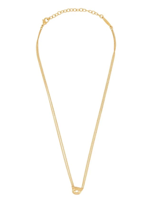 Ferragamo Pendant Hooks Brass Necklace — Gold Necklaces in Gold from HEWI, photo 1 of 1