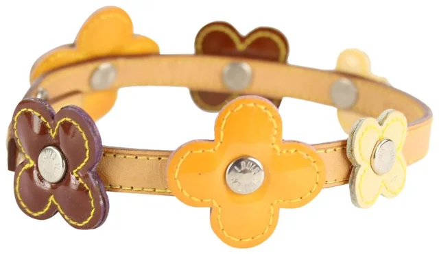 Louis Vuitton Multicolor Vernis Fleur x Vachetta Leather Belt Strap Bracelet in Multicolor Leather from Bagriculture, photo 1 of 1
