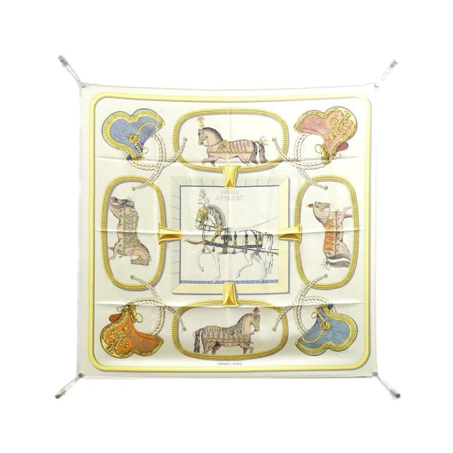 Hermès Grand Apparat Carre Scarf in Silk from The Reluxe, photo 1 of 1