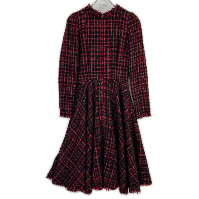 Dolce & Gabbana Red Black Tweed Dress 38 in Black Tweed from The Reluxe, photo 1 of 1