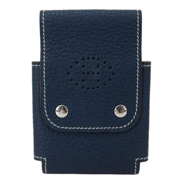 Hermès Leather Deck Of Cards & Case Navy Blue in Navy Leather from Dallas Designer Handbags, photo 1 of 1