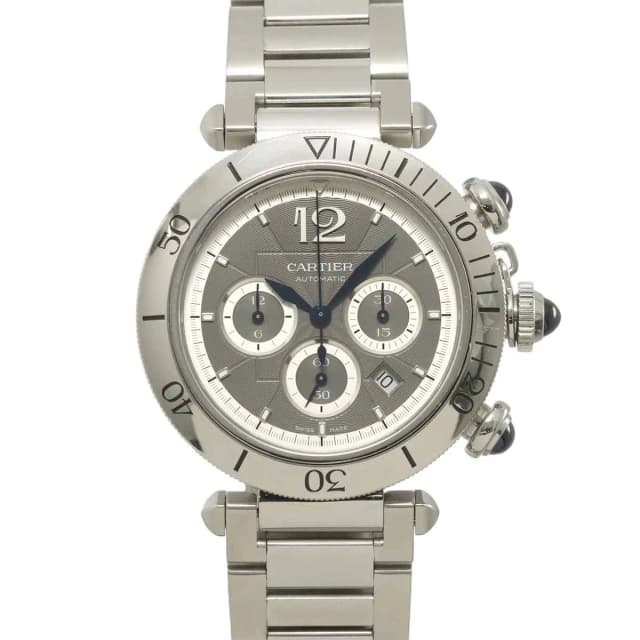 Pasha de Cartier Chronograph Watch Date Gray Automatic in Grey from The Reluxe, photo 1 of 1