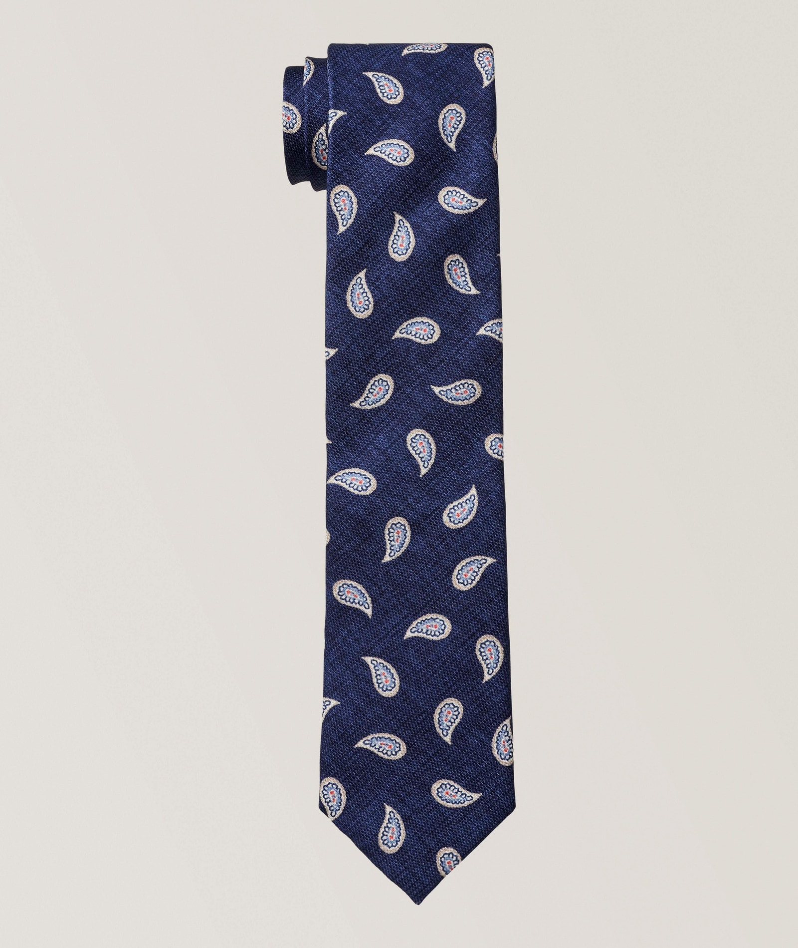 Altea Paisley Silk Tie in Blue Silk & Silk Blends, image 1 of 1 from Harry Rosen