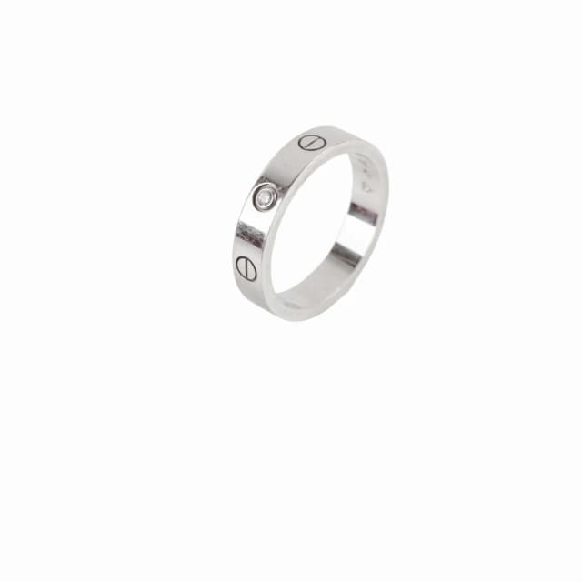 Cartier Love One Diamond SM Model White Gold Size 54 in White from The Purse Affair, photo 1 of 1