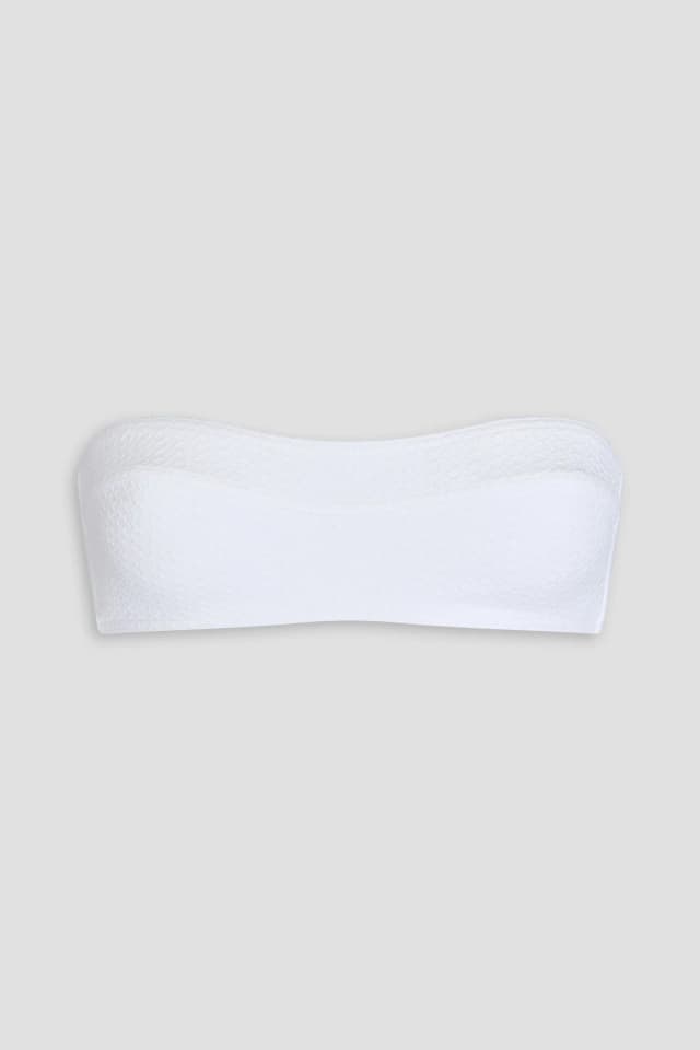 Melissa Odabash Tenerife Stretch-Seersucker Bandeau Bikini Top, image 1 of 1 from THE OUTNET