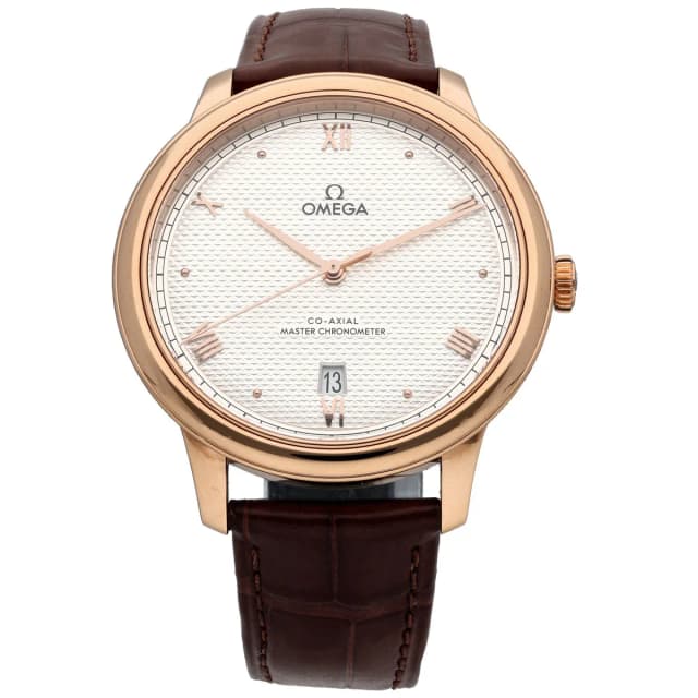 Omega De Ville Prestige 434.53.40.20.02.001 40mm Gold Watch in Gold Leather from H&T, photo 1 of 1