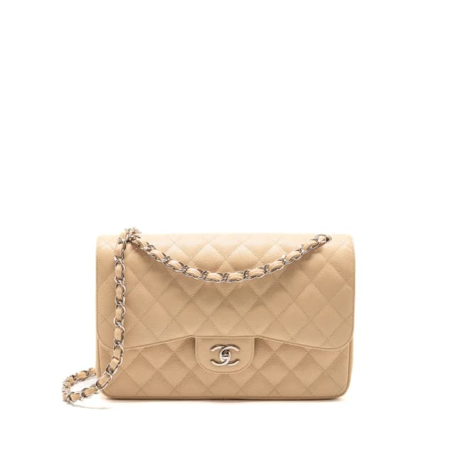 Chanel Jumbo Classic Double Flap Bag Caviar Beige SHW in Beige Caviar leather from EMIER, photo 1 of 1