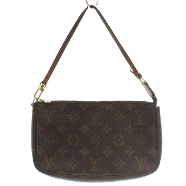 Louis Vuitton Monogram Pochette Soir Handbag Canvas Logo Brown in Brown Canvas from The Reluxe, photo 1 of 1