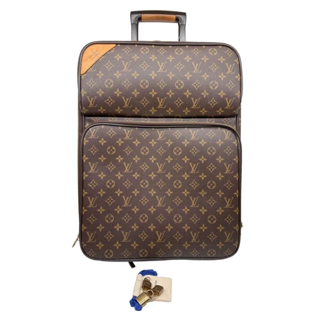 Louis Vuitton Pegase 55 Monogram Canvas Business Suitcase Travel Bag Brown in Brown Coated canvas from Dallas Designer Handbags, photo 1 of 1