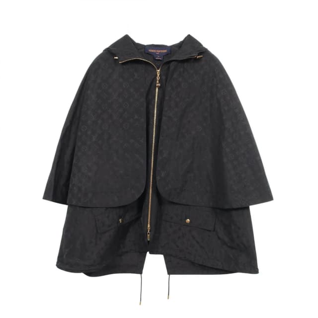 Louis Vuitton Monogram Hooded Silk Poncho Cape in Silk from The Reluxe, photo 1 of 1