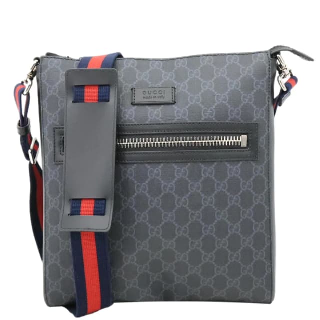 Gucci GG Supreme Canvas Messenger Bag Black 474137 in Black Canvas from Dallas Designer Handbags, photo 1 of 1