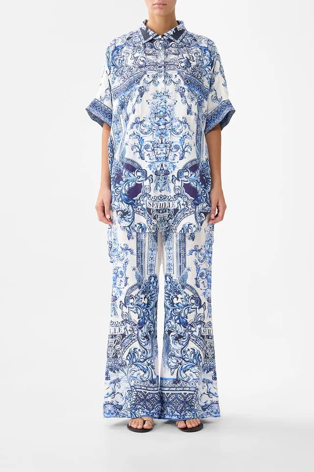 Camilla eBoutique MINIMAL WIDE LEG PANT A TILED WONDERLAND, image 1 of 1 from CAMILLA