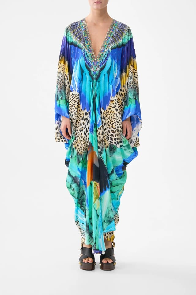 Camilla eBoutique T SHAPE LONG KAFTAN JUNGLE FLIGHT, image 1 of 1 from CAMILLA