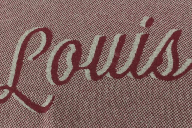 Louis Vuitton Handwriting Burgundy Scarf in Burgundy from Bagriculture, photo 1 of 1