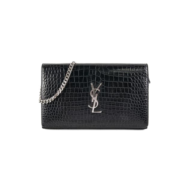 Saint Laurent Croc Black Bag in Black Crocodile from The Purse Affair, photo 1 of 1