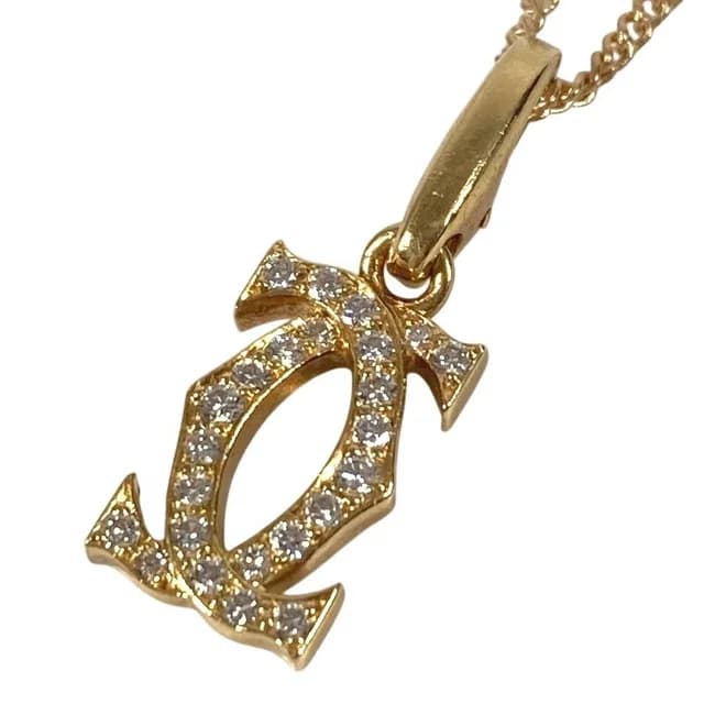 Cartier Charm Diamond 2C Logo Gold in Gold from The Reluxe, photo 1 of 1