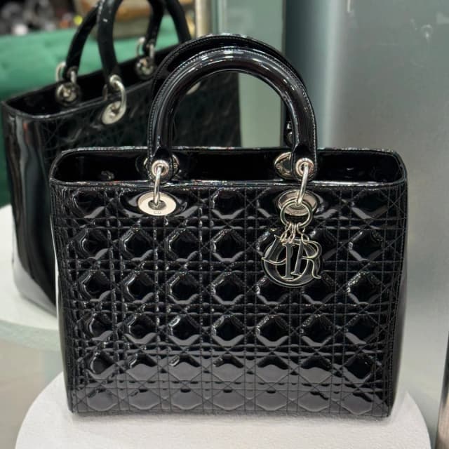 Lady Dior Patent Leather Cannage - Large in Patent leather from Revivre Luxury Consignment, photo 1 of 1