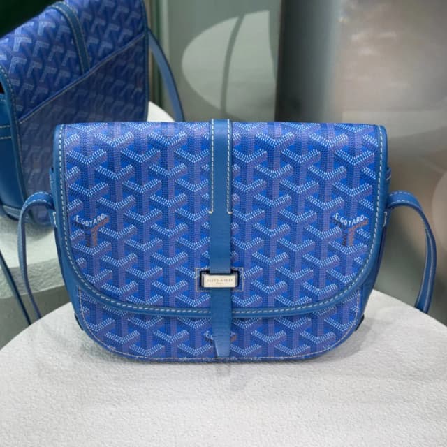 Goyard Belvedere PM Blue Crossbody Bag in Blue Canvas from Revivre, photo 1 of 1