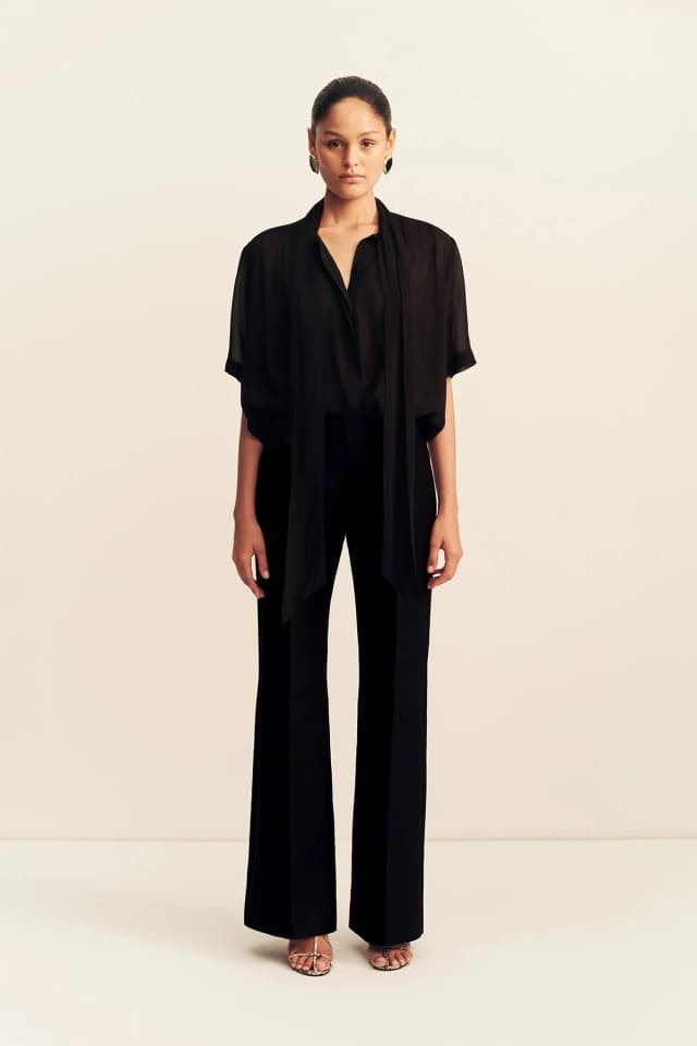 Shona Joy OTIS FITTED PANT - BLACK, image 1 of 1 from Shona Joy