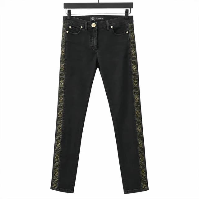 Versace Medusa Embroidered Skinny Jeans in Denim from Clotheshorse Anonymous, photo 1 of 1