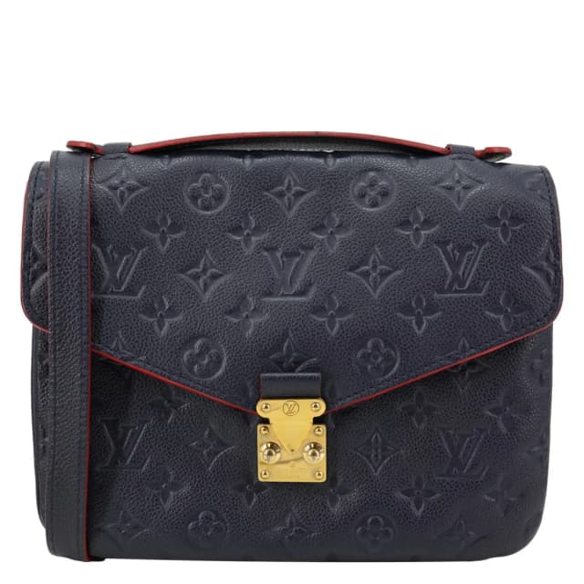 Louis Vuitton Metis Pochette Empreinte Leather Crossbody Bag Navy Blue in Navy Leather from Dallas Designer Handbags, photo 1 of 1