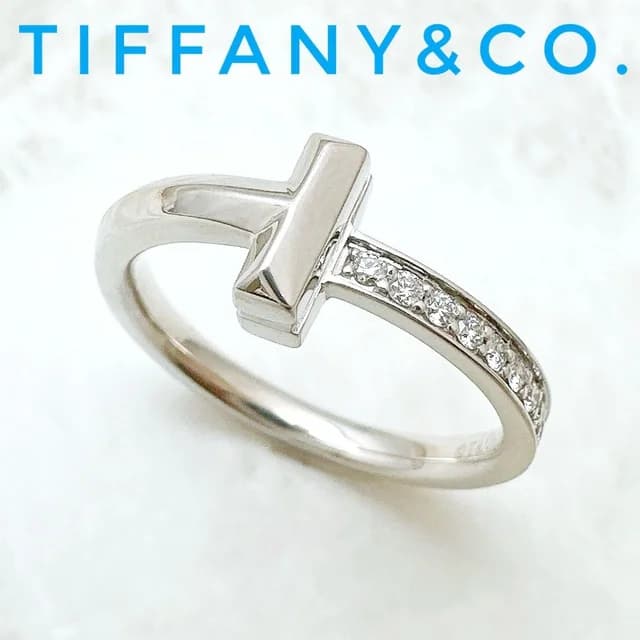 Tiffany & Co. T One Diamond White Gold Ring in White from The Reluxe, photo 1 of 1