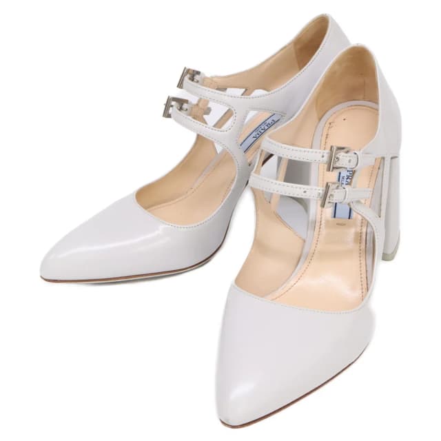 Prada Double Strap Chunky Heel Pumps from The Reluxe, photo 1 of 1
