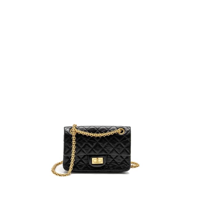 Chanel Mini 2.55 Reissue Aged Calfskin Black GHW in Black Calfskin from EMIER, photo 1 of 1