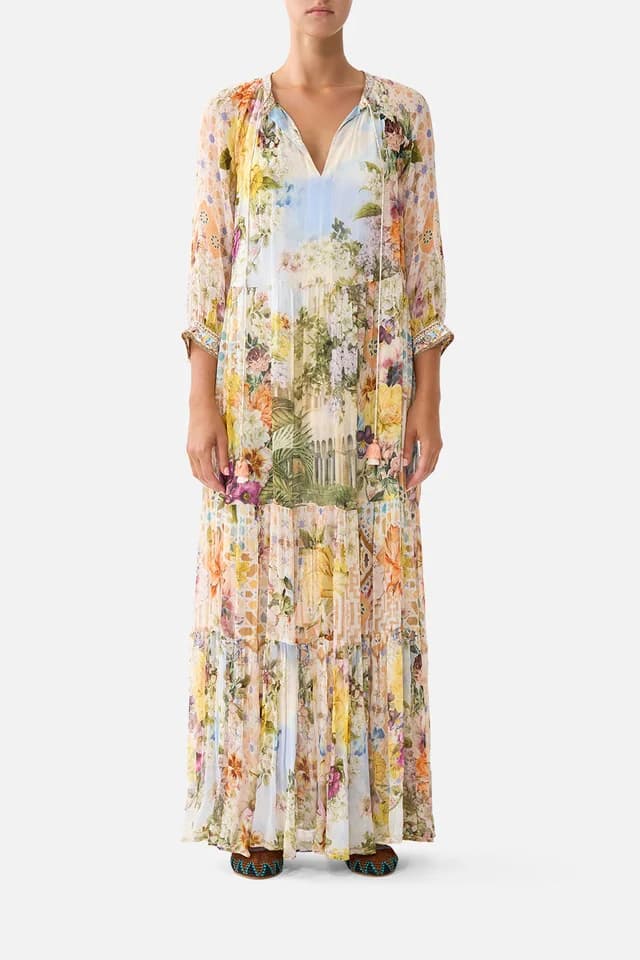 Camilla eBoutique LONG GATHERED PANEL DRESS THE ARCHITECTS OF ALCÁZAR, image 1 of 1 from CAMILLA