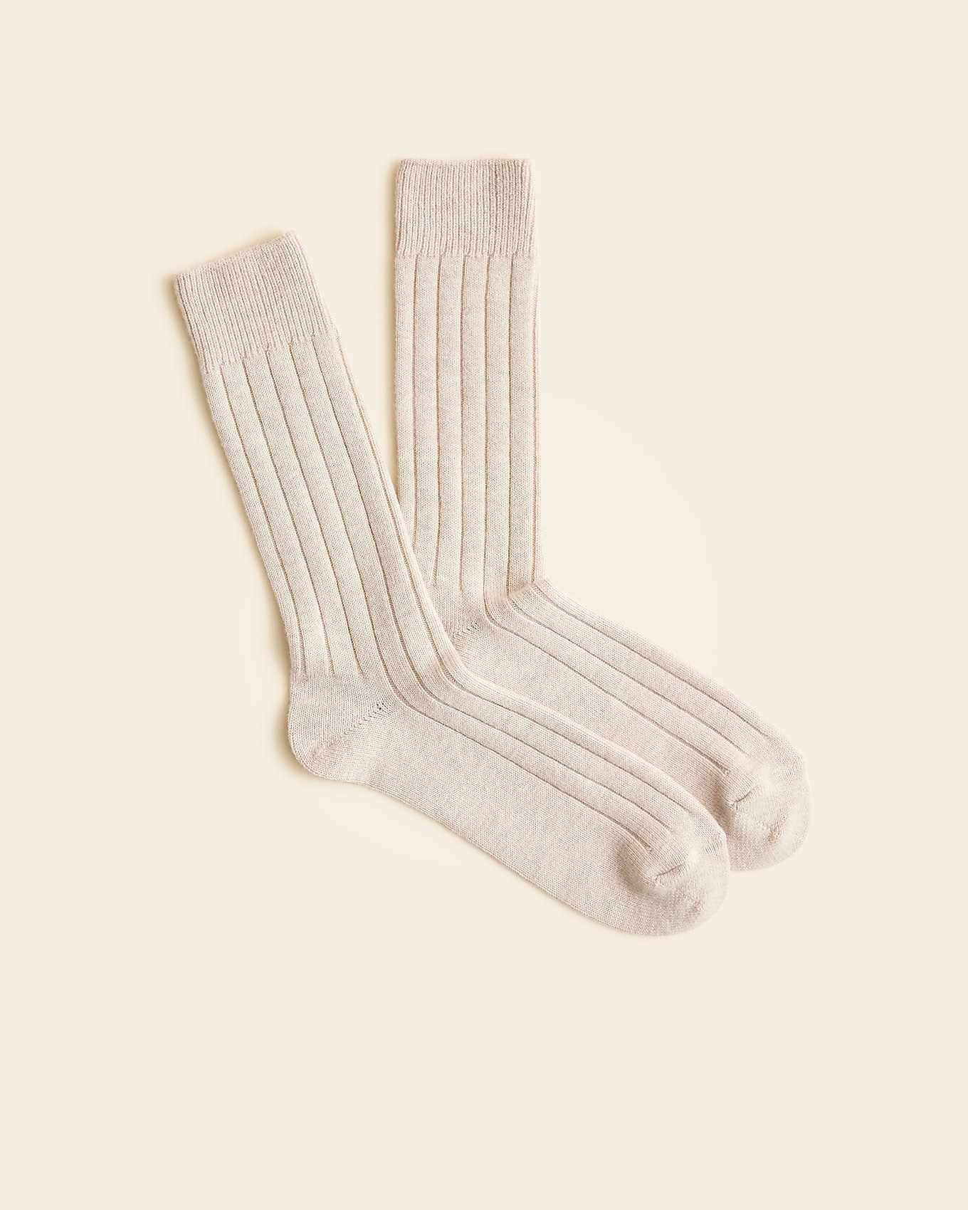 J.Crew Merino wool-blend socks in PAPER BIRCH, image 1 of 1 from J.Crew (Canada)