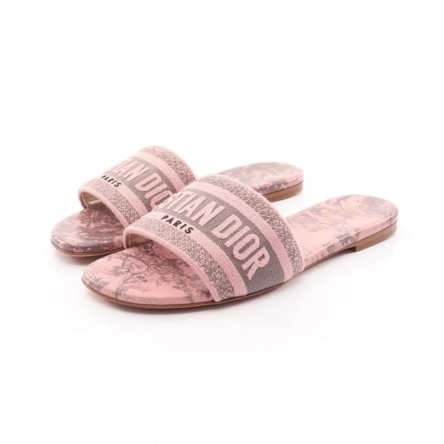 Dior Sandals Dway Slide Toile de Jouy Embroidery Canvas in Canvas from The Reluxe, photo 1 of 1