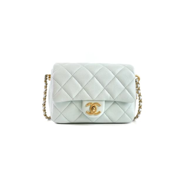 Chanel Caviar My Perfect Mini Iridescent Blue in Blue Caviar leather from The Purse Affair, photo 1 of 1