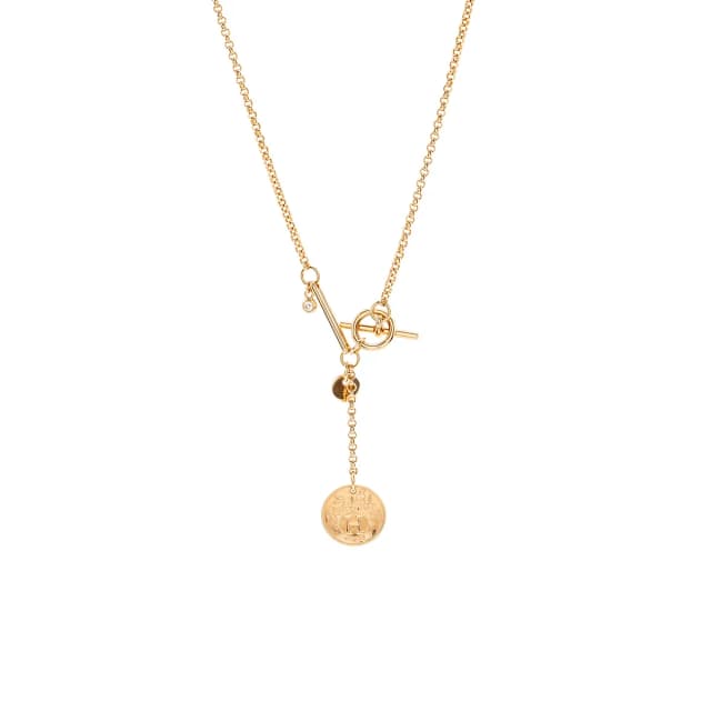 Hermès Ex-Libris pendant, small model rose gold in Pink from EMIER, photo 1 of 1