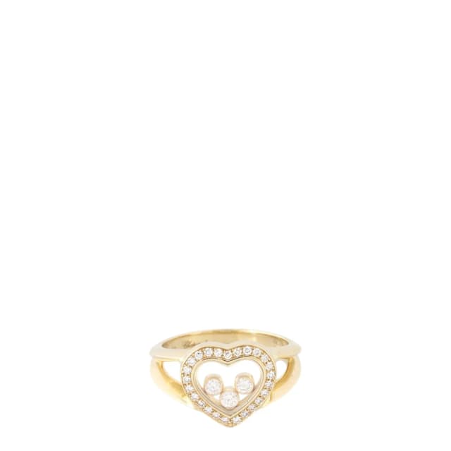 Chopard Happy Diamond Heart 18k Yellow Gold Ring in Yellow from Luxe.It.Fwd, photo 1 of 1