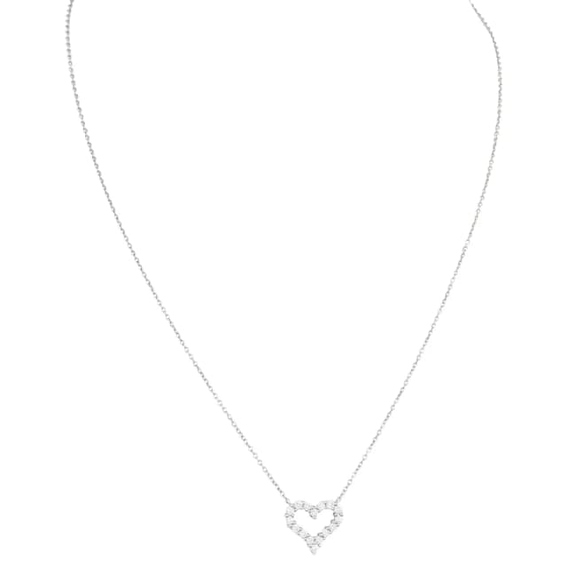 Tiffany & Co. Hearts Platinum Diamond Pendant Necklace Mini from Luxe.It.Fwd, photo 1 of 1