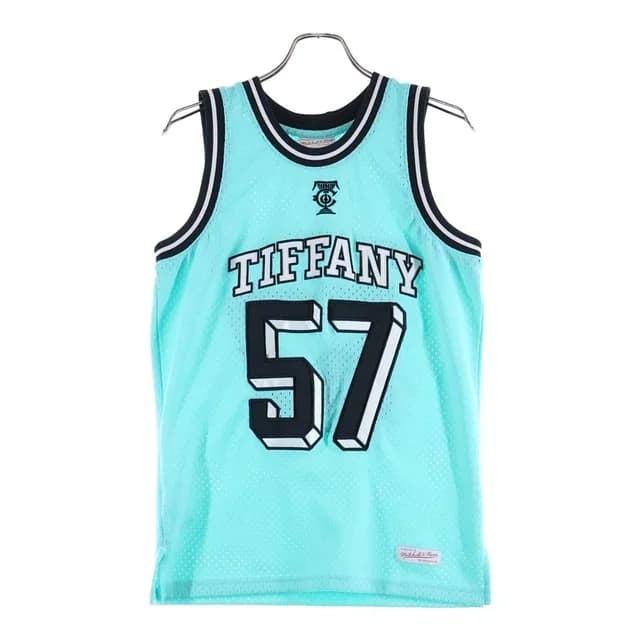 Tiffany & Co. Mitchell & Ness Basketball Jersey & Blue T-Shirt in Blue from The Reluxe, photo 1 of 1