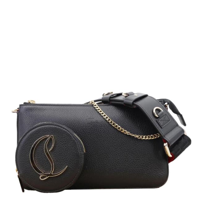 Christian Louboutin Loubila Hybrid Calf Leather Crossbody Bag Red in Red Calfskin from Dallas Designer Handbags, photo 1 of 1