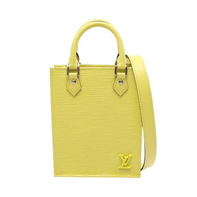 Louis Vuitton Petite Sac Plat 2-Way Jaune Cedra Leather Handbag in Yellow Leather from The Reluxe, photo 1 of 1