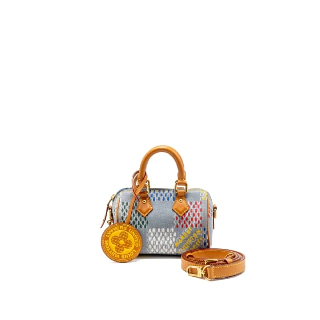 Speedy 18 Bandouliere LV Vers Damier Denim/Leather Multicolour GHW in Denim from EMIER, photo 1 of 1