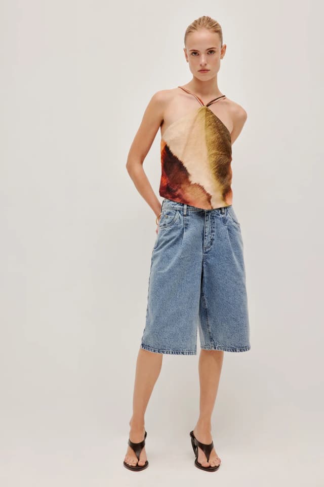 Aje Studio Tully Longline Short in 90S WASH, image 1 of 1 from Aje