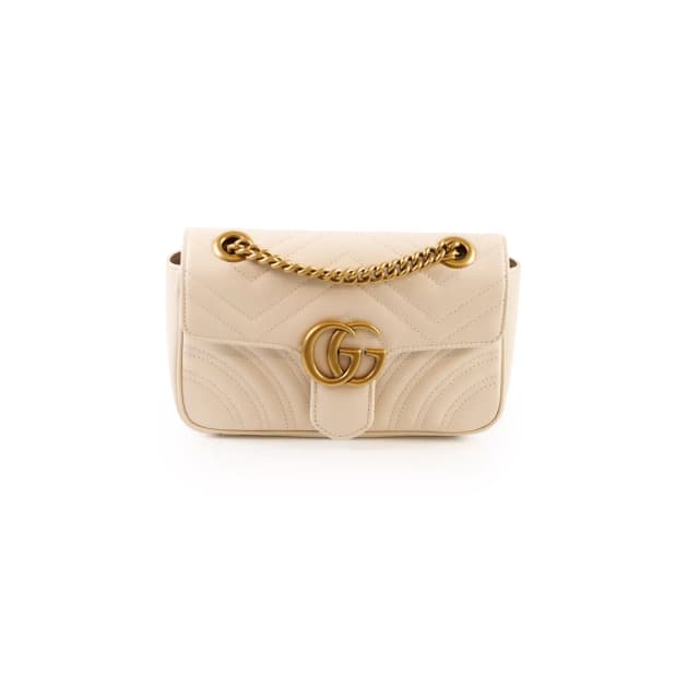 Gucci Marmont Small Matelassé Cream in White Leather from The Purse Affair, photo 1 of 1