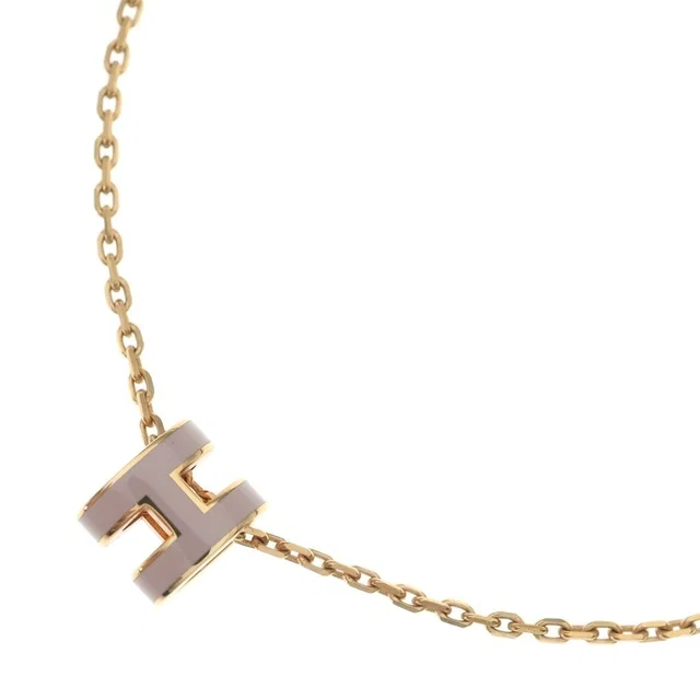 Hermès Mini Pop H Pendant Chain Pink Gold in Pink from The Reluxe, photo 1 of 1